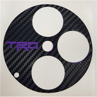 Lexus Altezza TRD Carbon Dash Decal Purple Text