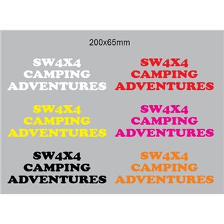 SW4X4 CLUB STICKER 200X65MM STICKER DECAL