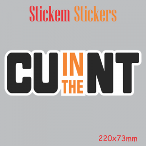 CU in the NT Printed Sticker