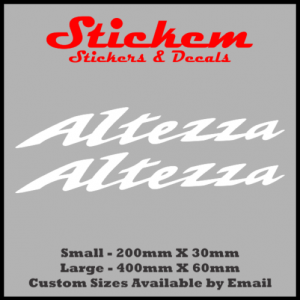 Altezza Sticker Decals